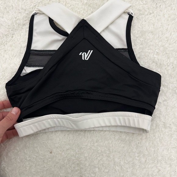 New Varsity Black and White Sports Bra. Size Youth Medium. Multiple Available. - Picture 6 of 7